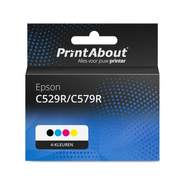 PrintAbout huismerk Inktcartridge C529R/C579R (T01D1/2/3/400) 4-kleuren Multipack Extra hoge capaciteit Geschikt voor Epson