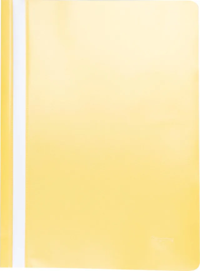 Pergamy snelhechtmap, ft A4, PP, pak van 25 stuks, geel