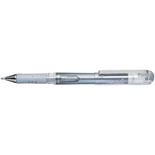 Gelschrijver Pentel K230M medium metallic zilver