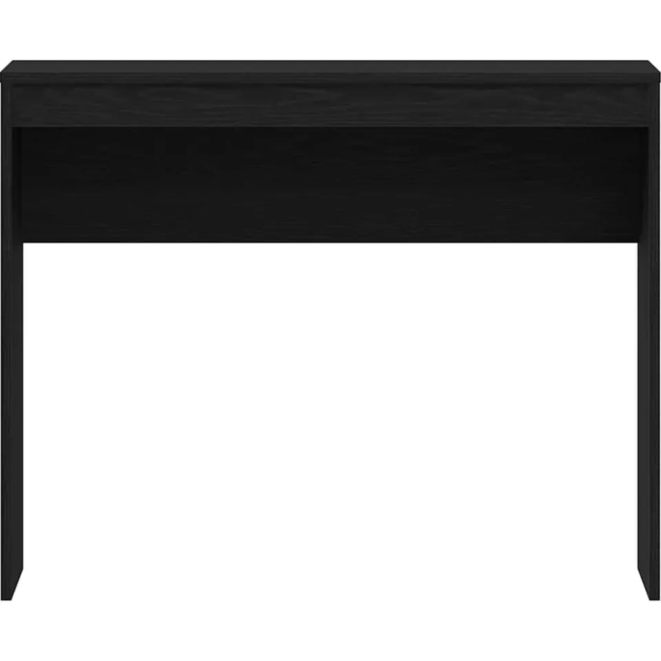 vidaXL Bureau Zwart Eiken 90x40x72 cm Bewerkt Hout, foto 4