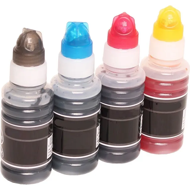 Inktkenners Inkt Geschikt voor Epson EcoTank 101 | Multipack van 4x Inktpatronen - Geschikt voor Epson EcoTank Printer L4150 - L4160 - L6160 - L6170 - L6190 Zwart, Magenta, Cyaan, Geel