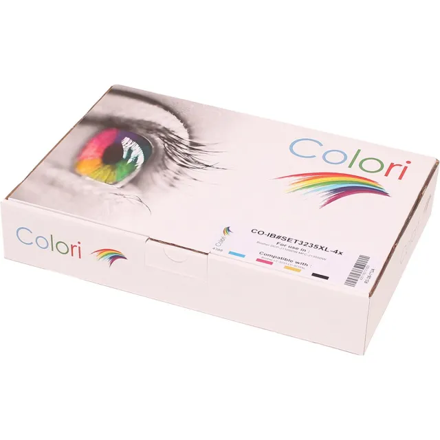 Colori Set 4x Colori huismerk inkt cartridge geschikt voor Brother LC-3233 LC-3235XL voor Brother DCP-J1100DW MFC-J1300DW Set 4 kleuren