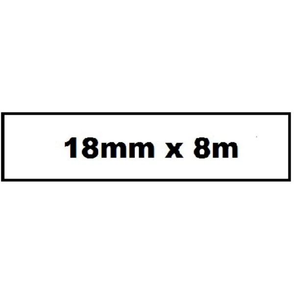 Quantore Labeltape Quantore TZe-241 18mmx8m wit/zwart