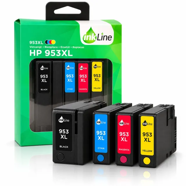 Pixeljet Inkline cartridge HP 953 Zwart, Magenta, Cyaan, Geel