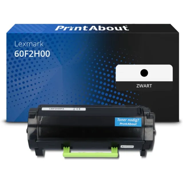 PrintAbout Lexmark 602H (60F2H00) toner zwart Huismerk