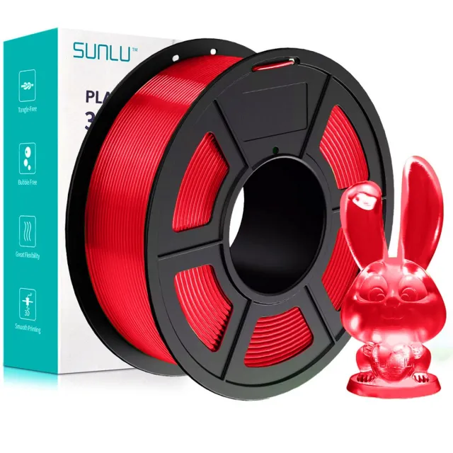 Sunlu PETG Rood transparant / Red 1 kg - 1.75mm - 3D printer filament