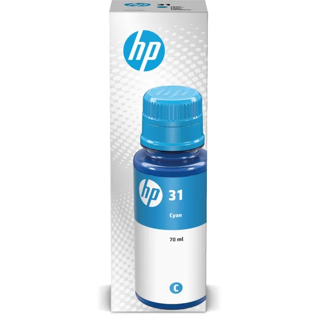 HP 31 inktfles cyaan blauw