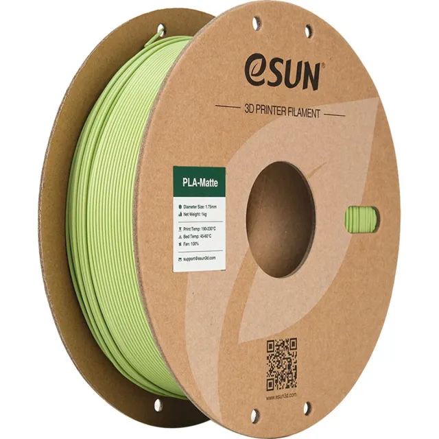 ESUN PLA-Matte Matcha groen / Matcha green 1 kg - 1.75mm - 3D printer filament