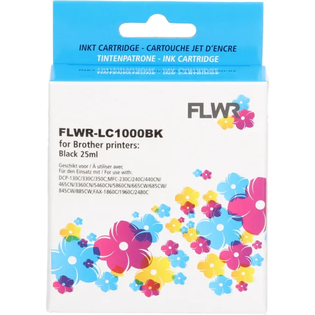 FLWR Brother LC-970BK / LC-1000BK zwart