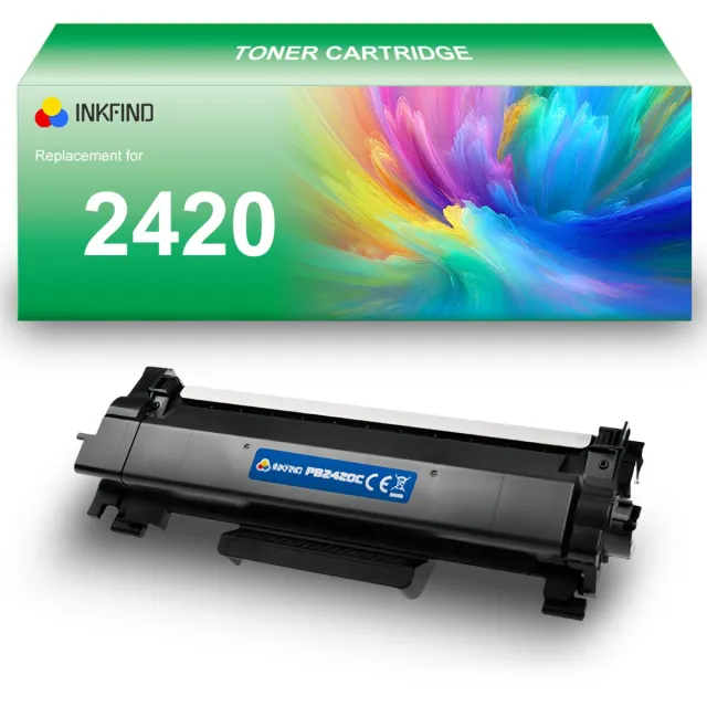 INKFIND TN-2420 tonercartridge compatibel met Brother 2410 2420 TN2410 TN2420 TN-2410 TN-2420 - 1-pack Zwart Zwart x 1