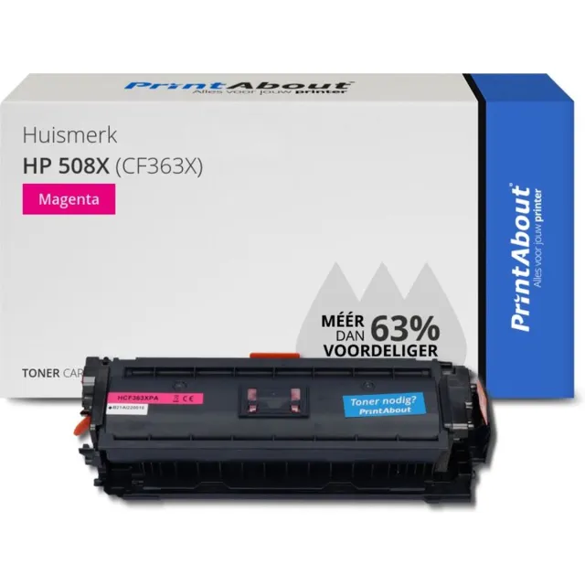 PrintAbout Huismerk HP 508X (CF363X) Toner Magenta Hoge capaciteit