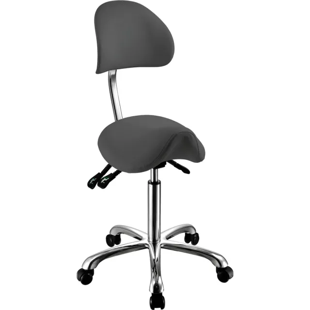 Collini Royal Supremo Ergonomische Zadelkruk Antraciet | Professionele Tabouret