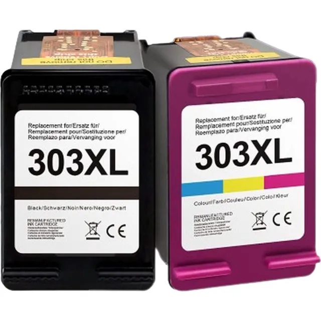 Inktkenners Inktcartridges Geschikt voor HP 303XL | Zwart en Kleur Geschikt voor HP ENVY 6010, 6020, 6022, 6030, HP ENVY Photo 6220, 6222