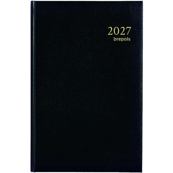 Agenda 2027 Brepols Saturnus Lima 7dagen/2pagina's zwart