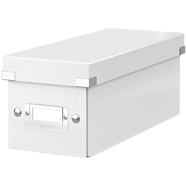Leitz CD-opbergdoos Leitz Click & Store WOW gerecycled karton 143x136x352mm wit