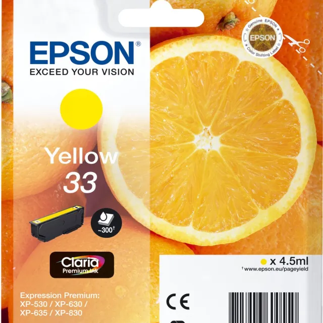 Epson Cartouche Oranges Ink Claria Premium Yellow Geel