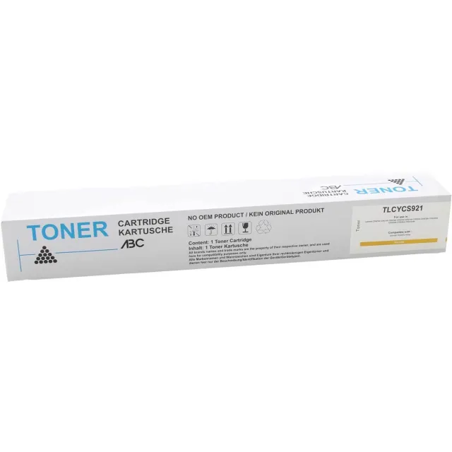 ABC huismerk toner geschikt voor Lexmark 76C00Y0 geel CS921de CS921dh CS923de CX920de CX921de CX922de CX923dte