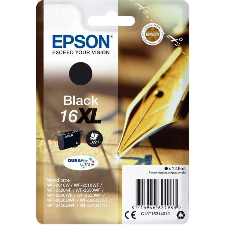 Epson 16XL inktcartridge zwart
