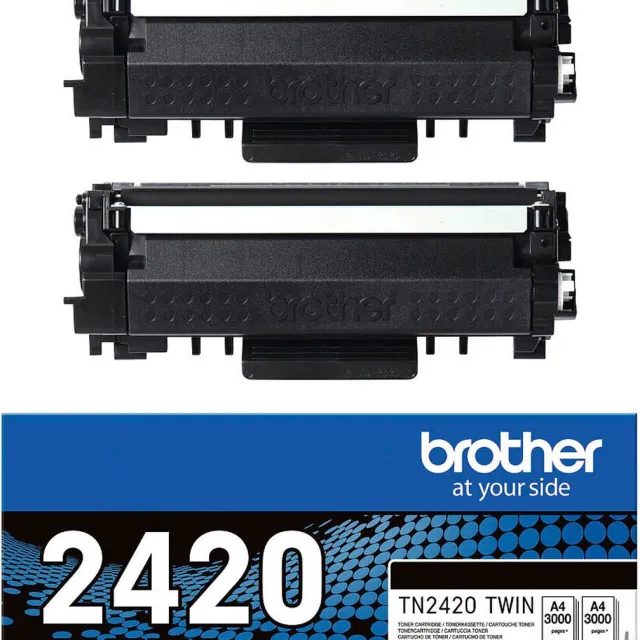 Brother TONER N 3K PK2 tonercartridge 2 stuk(s) Origineel Zwart