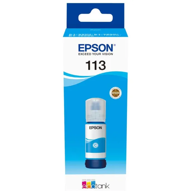 Epson 113 EcoTank inktfles cyaan zwart