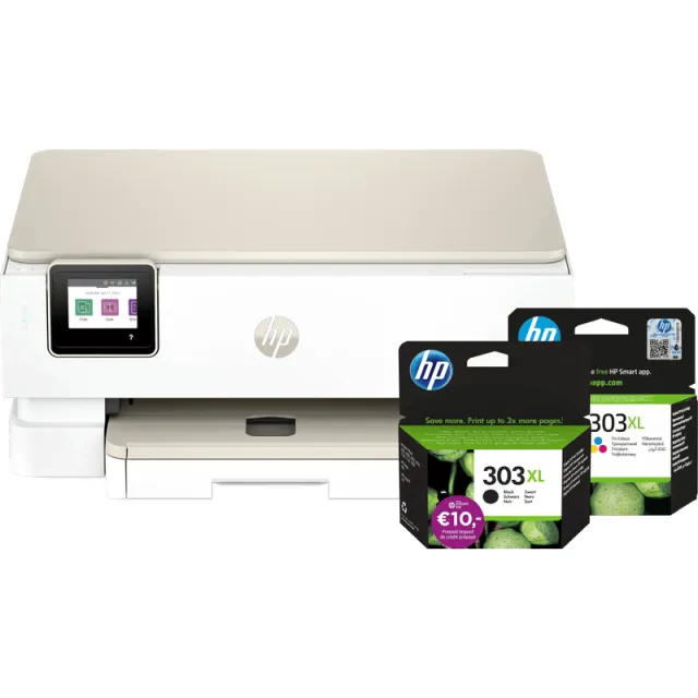 Hp Envy Photo 7230 All-in-One + 1 zwarte XL + 1 kleuren XL cartridge