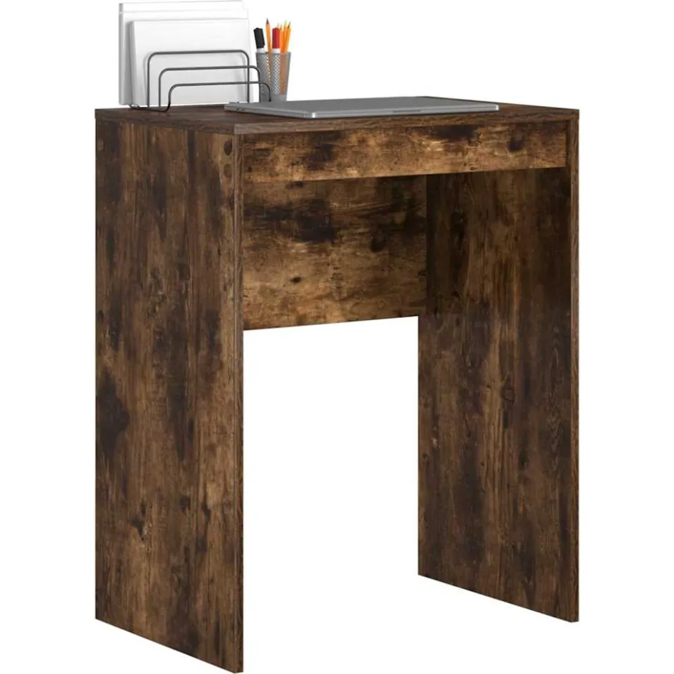 vidaXL Bureau Gerookt eiken 60 x 40 x 76 cm Bruin
