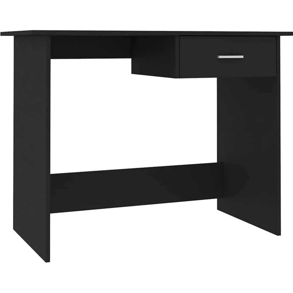 vidaXL Bureau 100x50x76 cm bewerkt hout wit, foto 3
