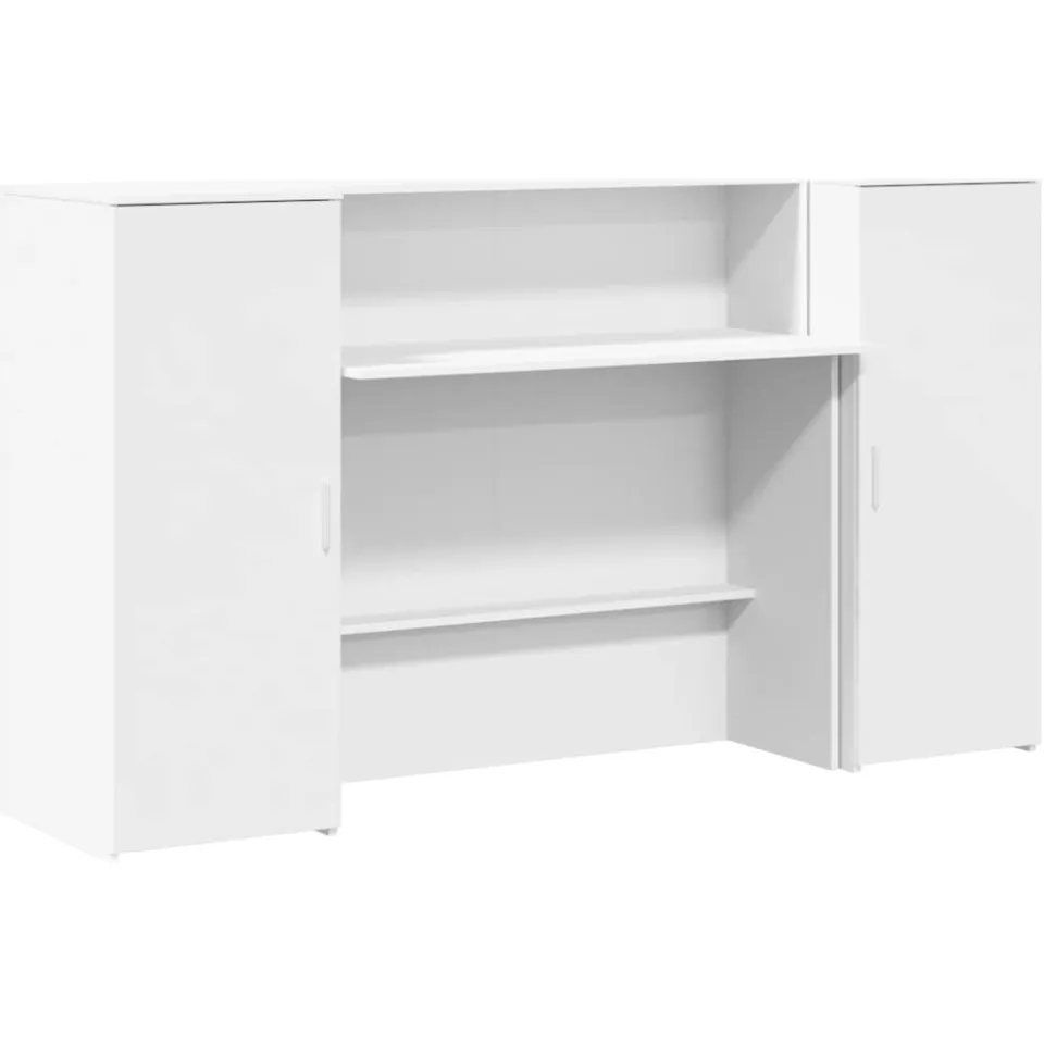 vidaXL Receptiebalie Wit 180x50x103,5 cm Bewerkt Hout, foto 3