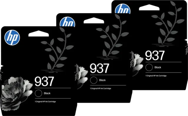 Hp 937 Cartridge Zwart Triple Pack