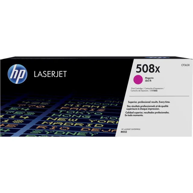 Hp toner 508X, 9 500 pagina's, OEM CF363X, magenta