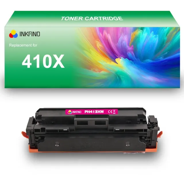 INKFIND 410X (CF413X) Magenta tonercartridge compatibel met HP 410X (CF413X) tonercartridge Magenta - 1-pack Magenta Magenta x 1