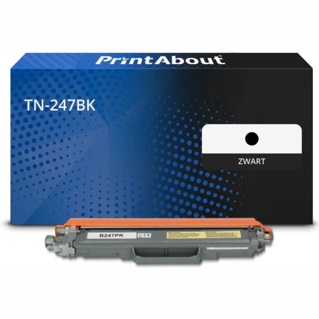 PrintAbout Huismerk Brother TN-247BK Toner Zwart Hoge capaciteit