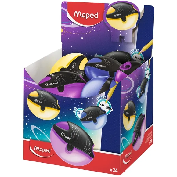 Maped Puntenslijper Maped Galactic 1gaats display á 24 stuks assorti