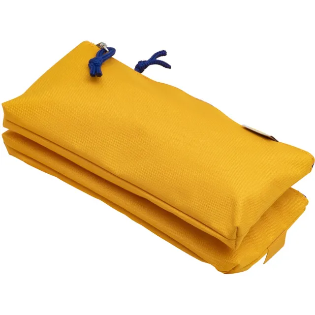 Oxford dubbele pennenetui, polyester, geel, 220×100×80 mm