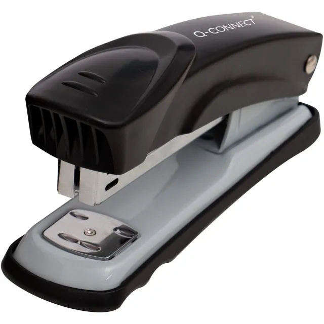 Q-CONNECT nietmachine, metaal, half strip, 25 blad, zwart