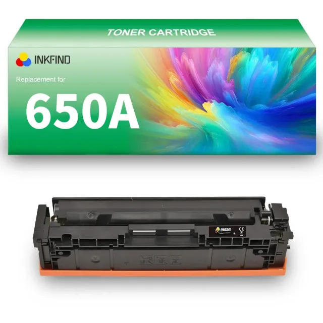 INKFIND 650A (CE270A) Zwart tonercartridge compatibel met HP 650A (CE270A) Zwart - 1-pack Black Zwart x 1