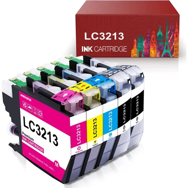 WeCare 5-pack | Geschikt voor Brother LC3213 / LC-3213 XL / LC-3211 inkt cartridges - Geschikt voor Brother MFC/DCP - J572DW - J772DW - J774DW - J895DW - J491DW - J497DW - J890DW Multipack 5 cartridges