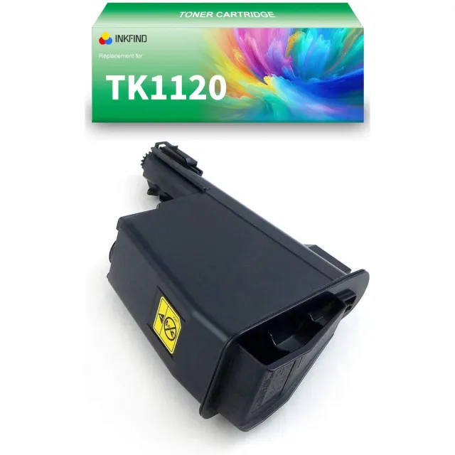 INKFIND TK1120 Zwart tonercartridge van 1 stuk compatibel met Kyocera TK1120 TK-1120 voor Kyocera Mita FS1060/1025/1125 1-pack BK Zwart x1