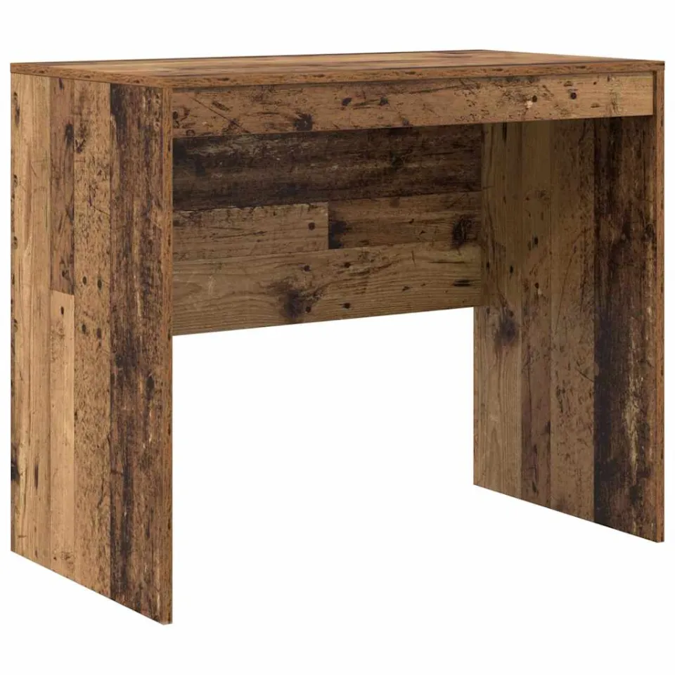 vidaXL Bureau Oudhout 90 x 50 x 76 cm bruin, foto 3
