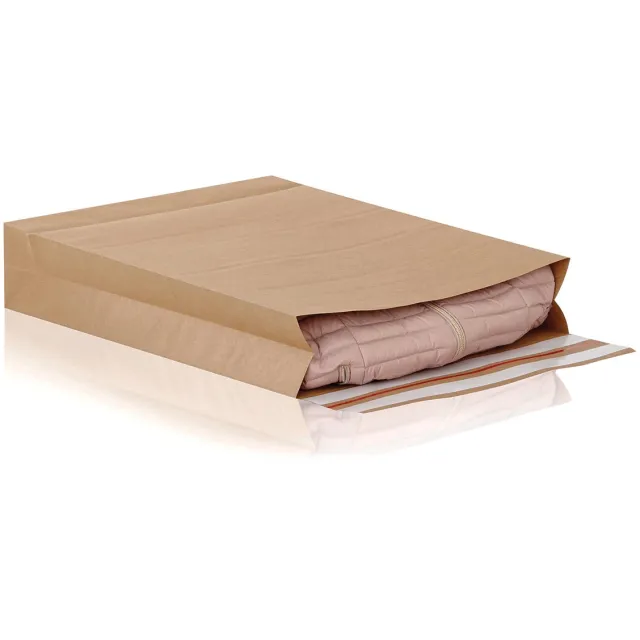 e-green enveloppen met blokbodem, ft 400 x 500 x 100 + 100 mm, doos van 100 stuks bruin
