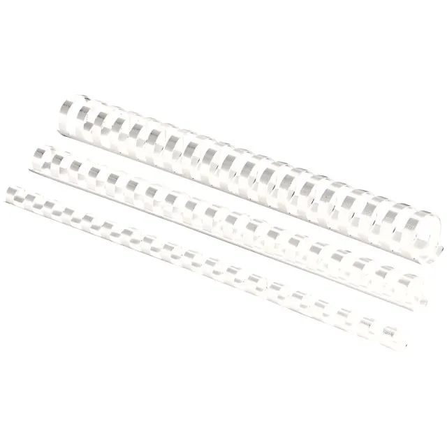 Fellowes bindruggen, pak van 100 stuks, 6 mm, wit