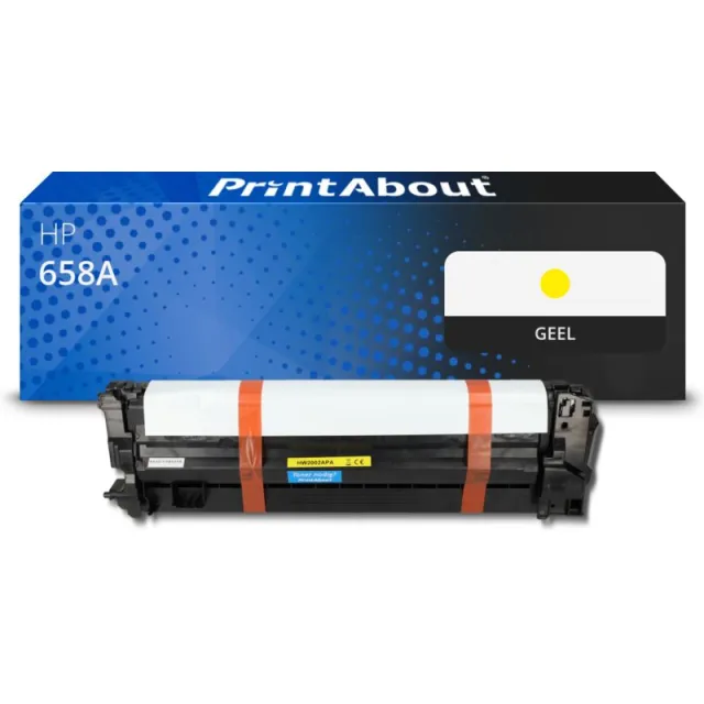 PrintAbout huismerk Toner 658A (W2002A) Geel Geschikt voor HP