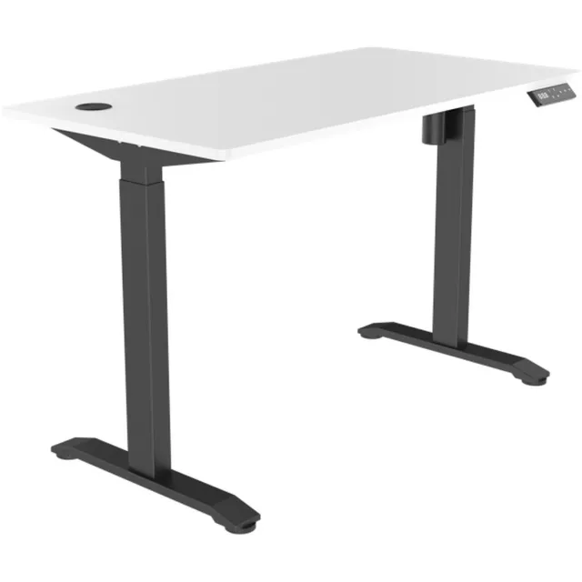 Betaalbarewerkplek Zit Sta Bureau Elektrisch verstelbaar | 118x60 | zwart-wit | met geheugenfunctie | 72-117 Zwart (9005)