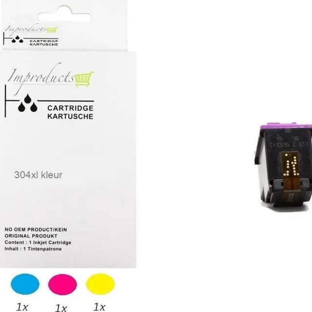 Improducts Inkt cartridges - Alternatief HP 304 / 304XL N9K07AE kleur