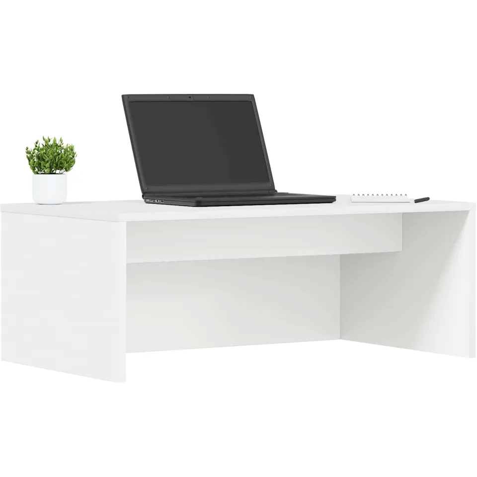 vidaXL Wandbureau Wit 80 x 45 x 30 cm Bewerkt hout