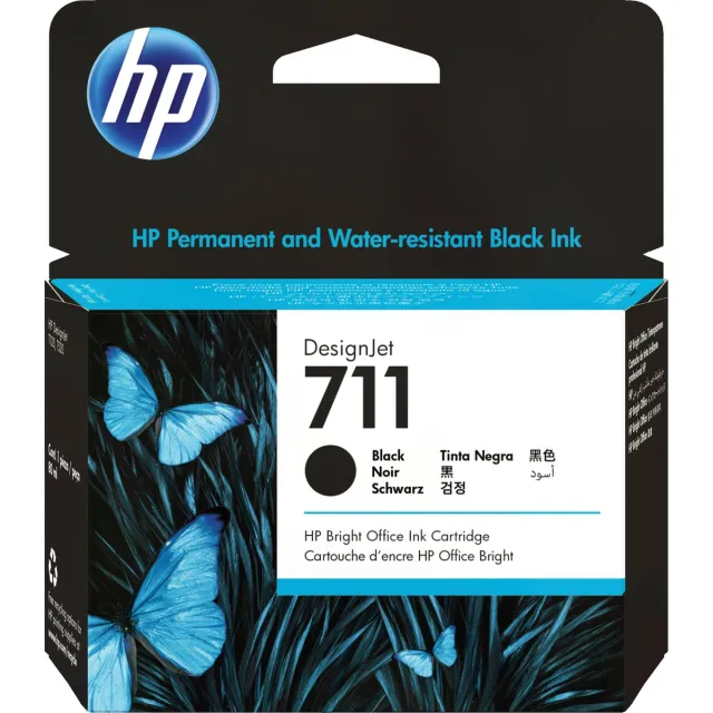 HP 711 - Inktcartridge - Zwart black