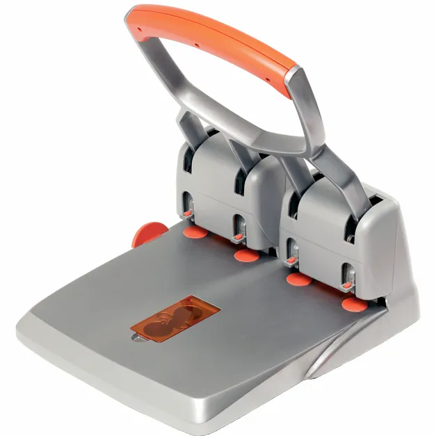 Rapid Perforator Rapid Supreme HDC150/4 heavy duty 4-gaats 150 vel zilver/oranje