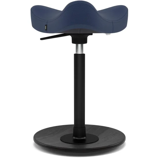 Varier Stokke Move Compact zadelkruk, Blauw/Zwart Revive - ergonomisch