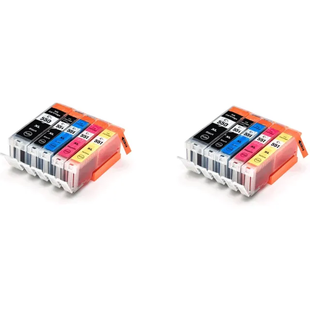 Ipexnl 2x SET inkt cartridges geschikt Canon PGI-550XL / CLI-551XL, 550xl / 551xl 2x multipack van 5 stuks voor Pixma IP7250, IP8750, IX6850, MG5450, MG5550, MG5600, MG5650, MG5655, MG6350, MG6450, MG6600, MG6650, MG7150, MG7550, MX720, MX925