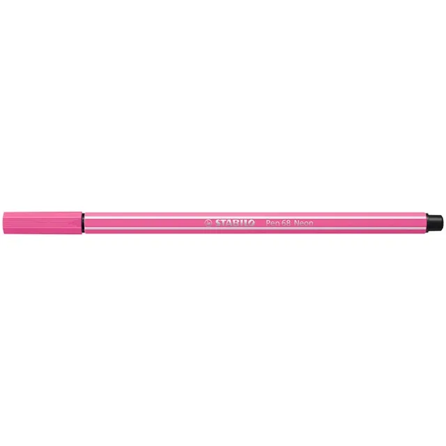 Stabilo Pen 68 viltstift, neon roze